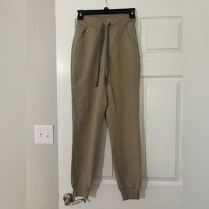 FIGS high waisted Zamora joggers XXS khaki